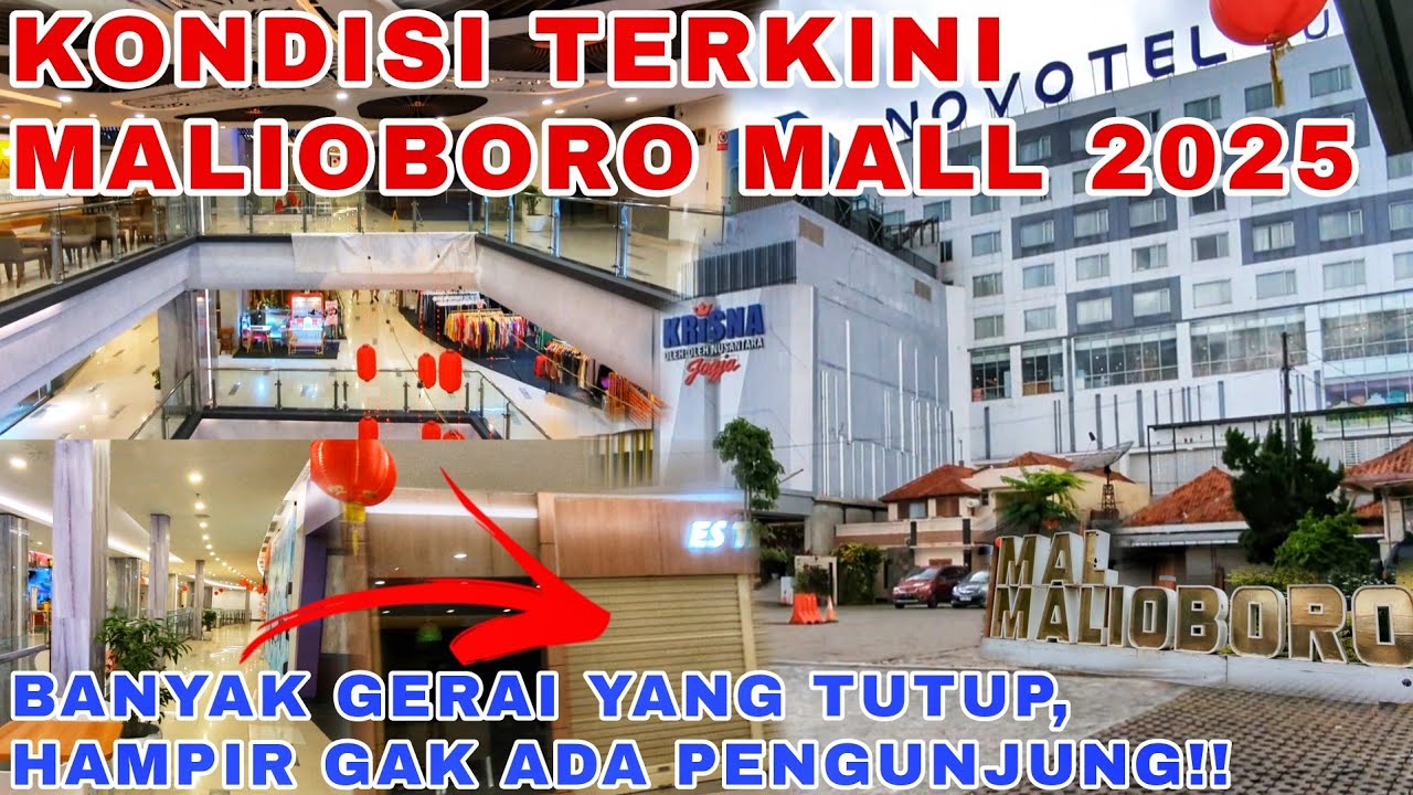 SEPI BANGET‼️Kondisi Pusat Perbelanjaan Malioboro Mall Jogja