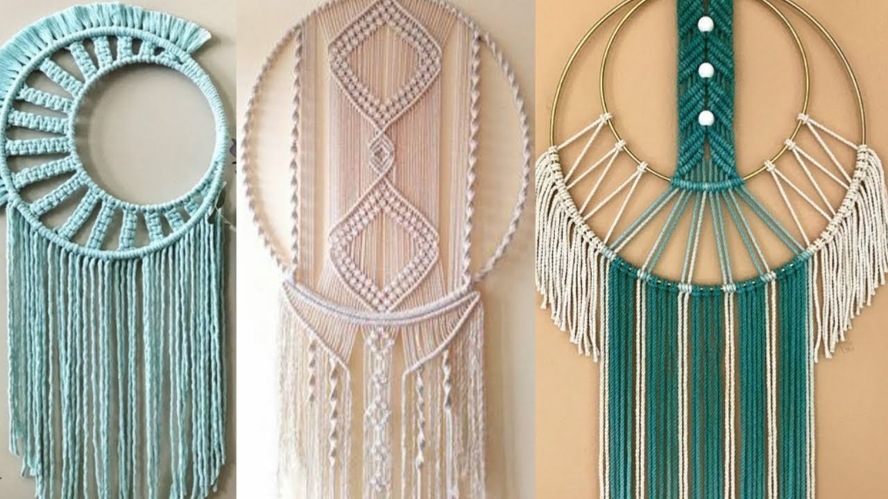 Macrame  dream catcher designs / macrame wall hanging  Designs ideas @SuperideaswithSeema