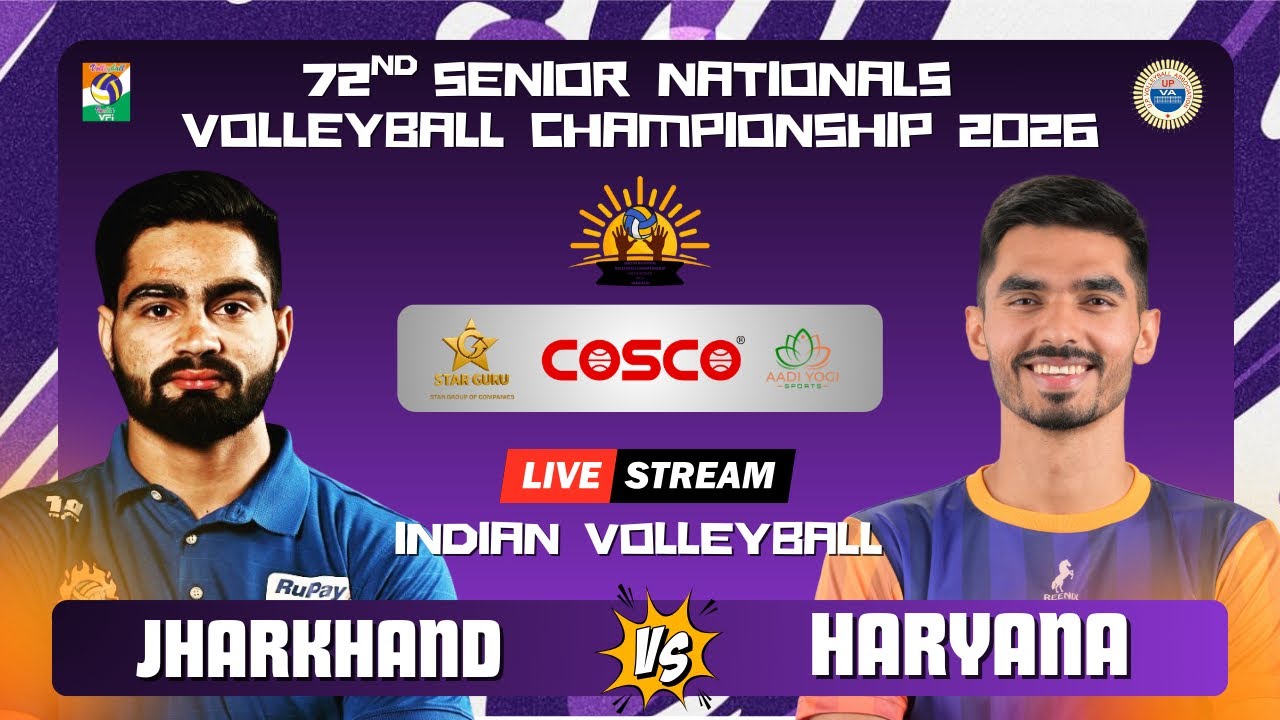 Do Or Die Match 🔥Haryana VS Jharkhand | HD Live | 72nd Senior National Volleyball Championship 2026