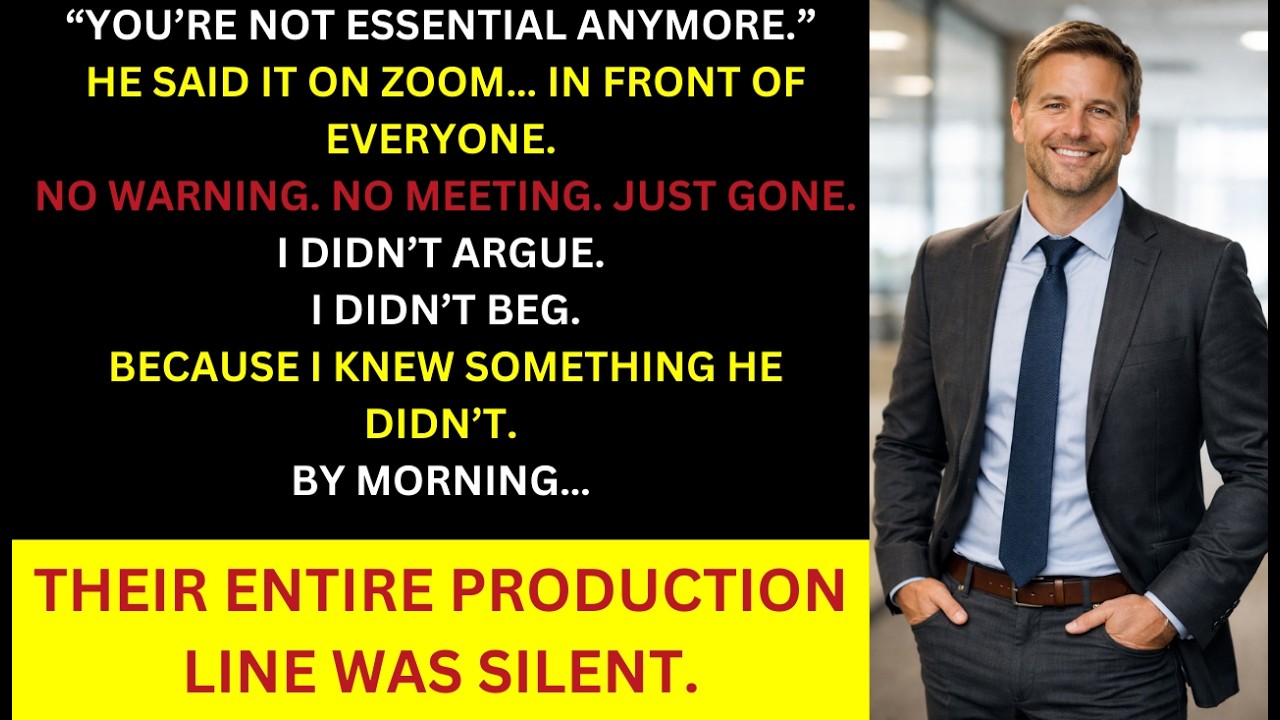 The Company Claimed I Was 'Not Essential' and Eliminated My Role Overnight — Production Stopped.....