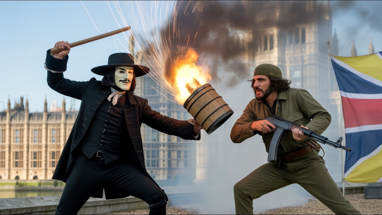 💣 Guy Fawkes & Che Guevara: El Dúo Más Peligroso de la Historia