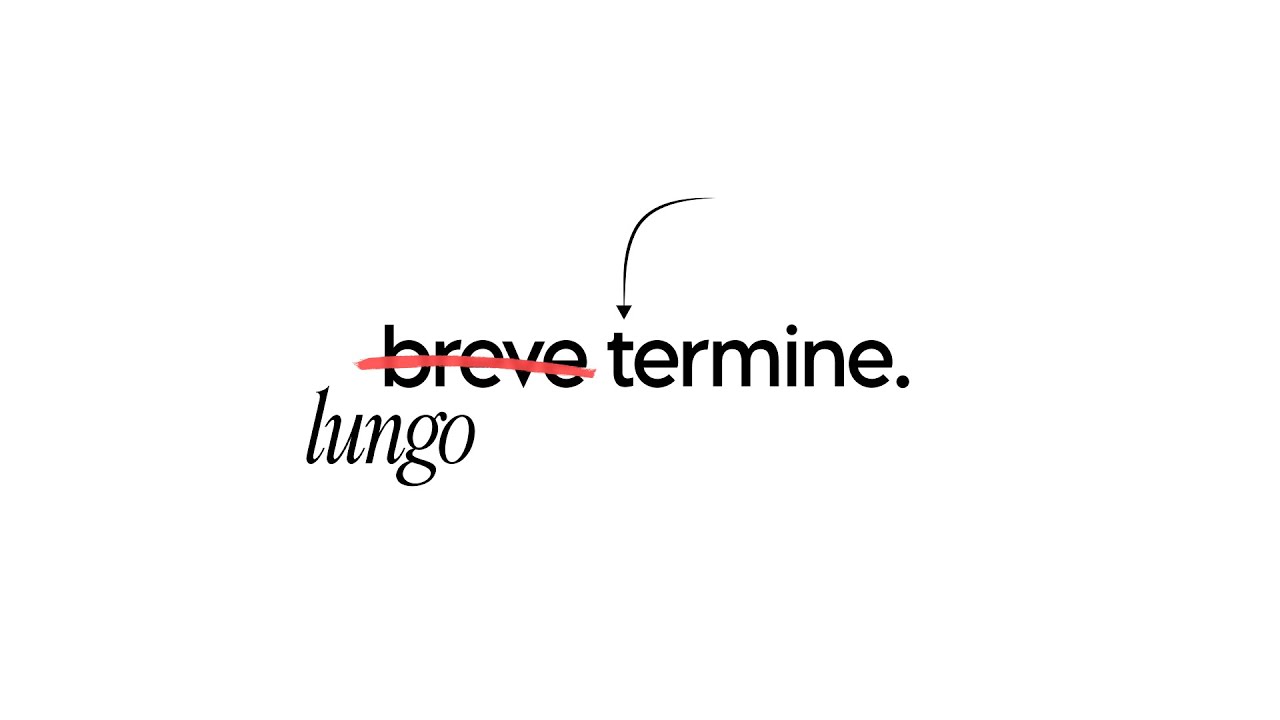 non pensare sul breve termine...