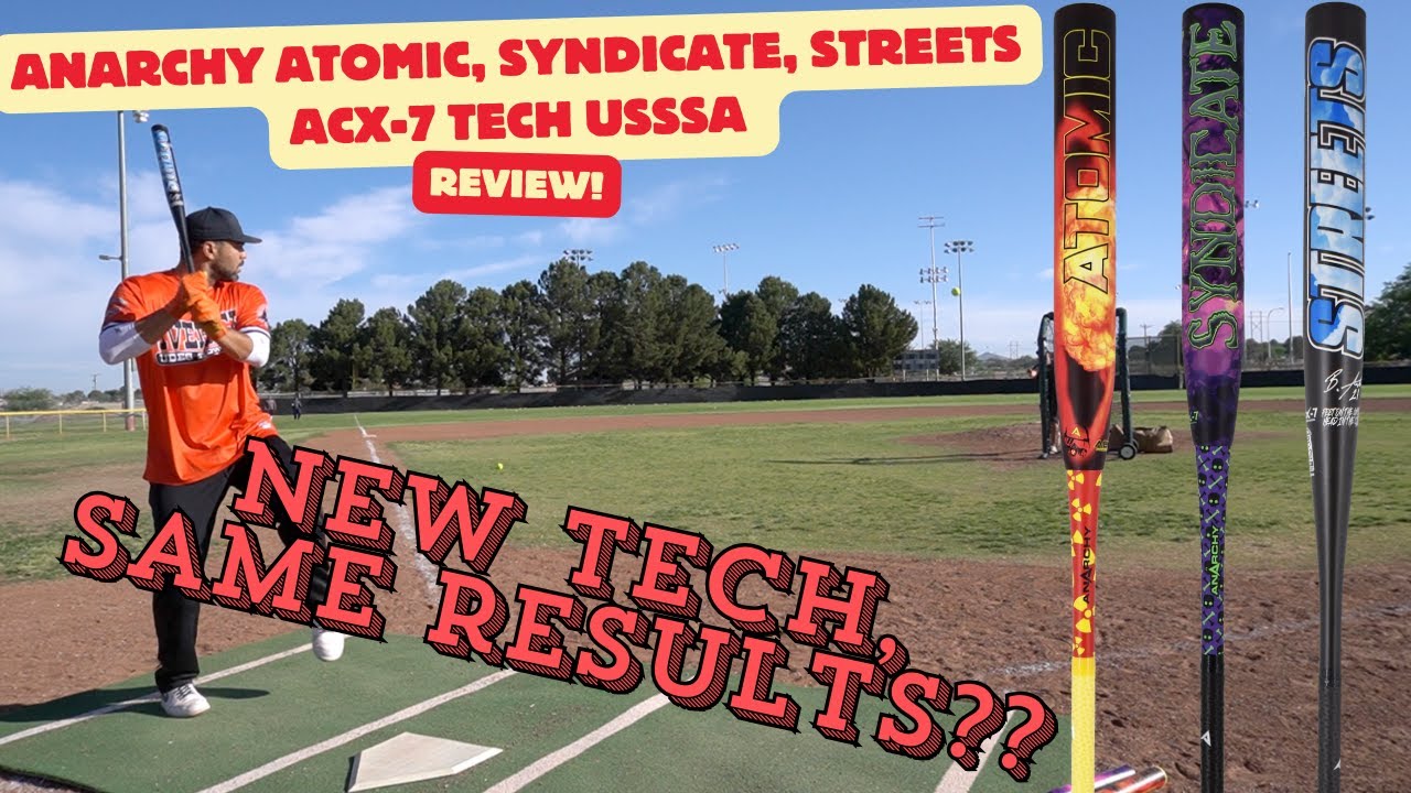 Hitting the Anarchy Atomic, Syndicate, and Streets ACX-7 Tech | USSSA Slowpitch Bat Review