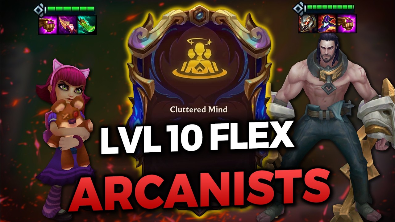 I USED YORLDES AND 2 XP AUGMENTS TO REACH LVL 10 AND FLEXED ARCANISTS | TFT Set 16