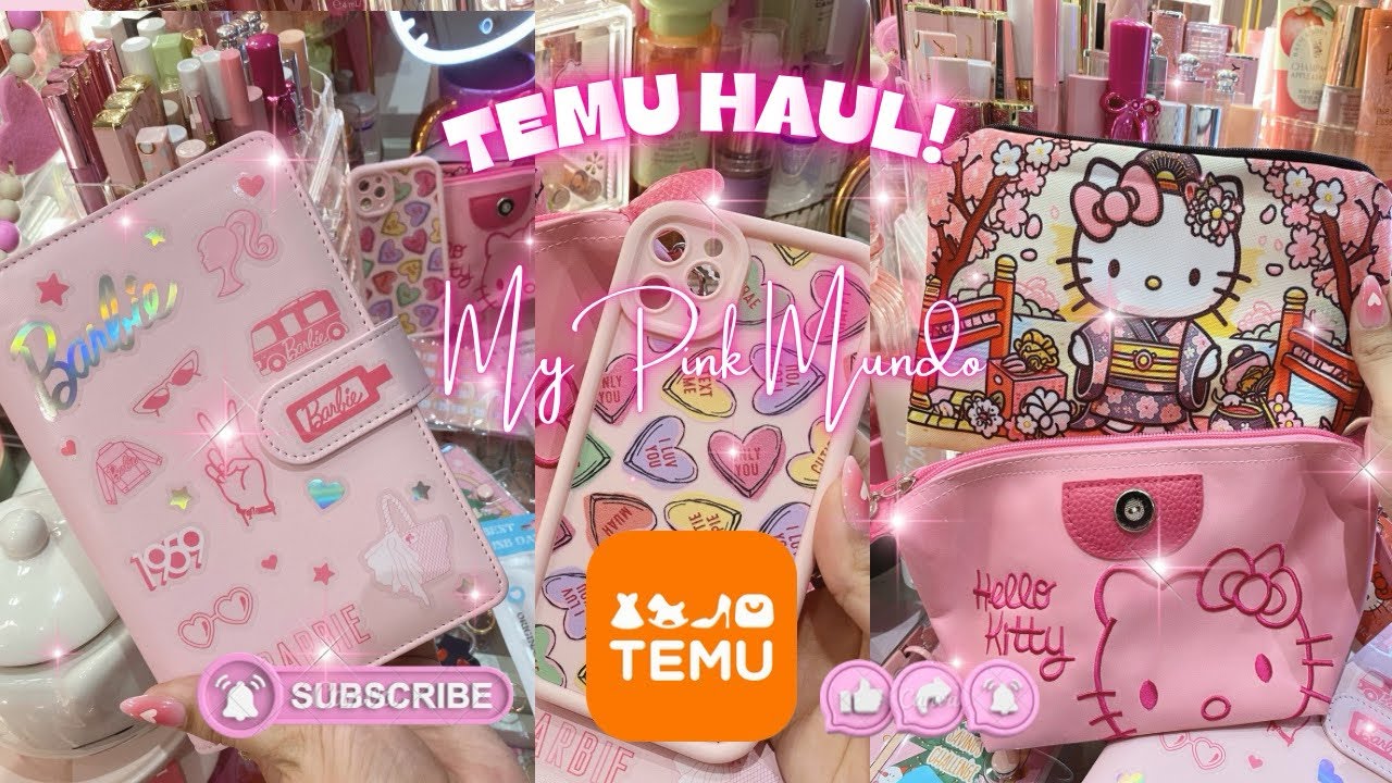 NEW TEMU HAUL WITH LINKS - Cute Girlie items, Hello Kitty, Binder, some jewelry pieces too :)