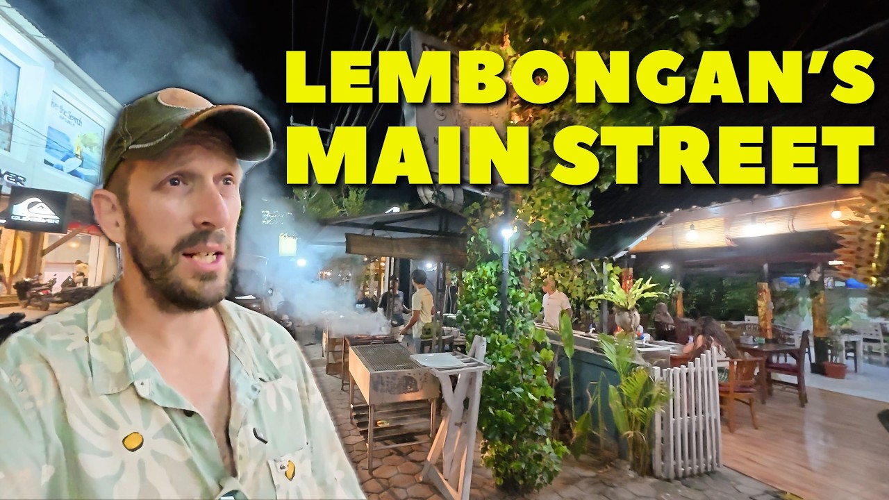 Lembongan Stroll: Exploring JungutBatu's Lively Main Street