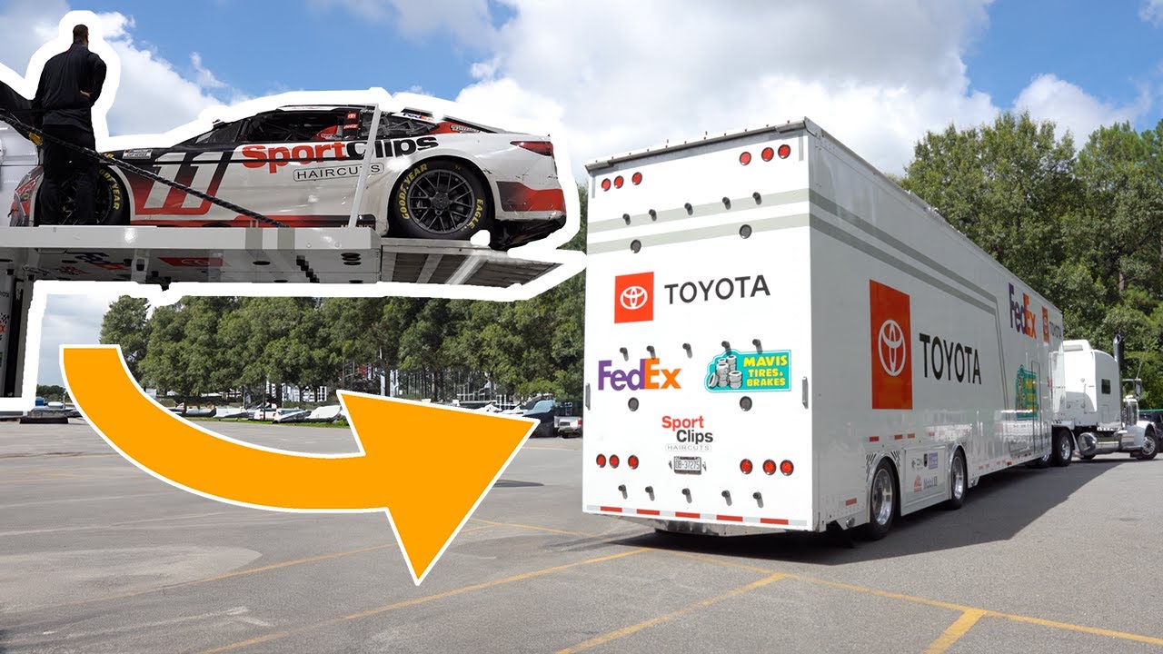 Распаковка 78 000-фунтового грузовика NASCAR