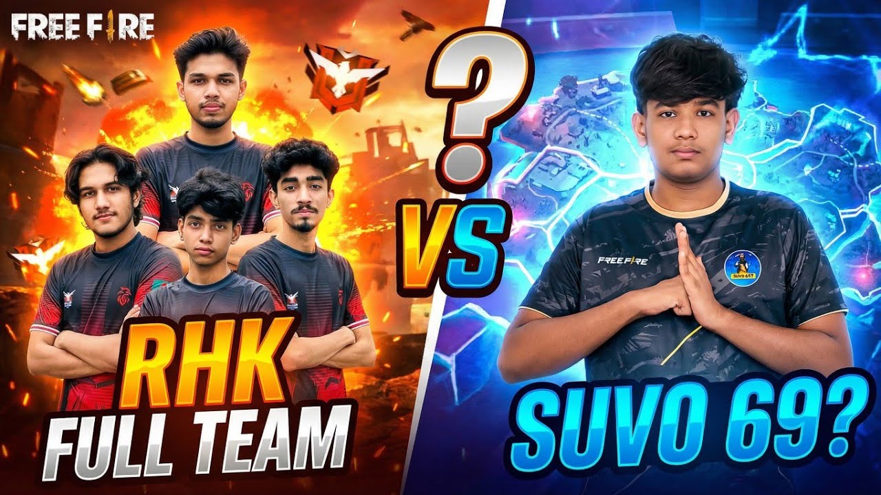 Suvo 69 Vs RHK FULL TEAM? Garena Freefire 