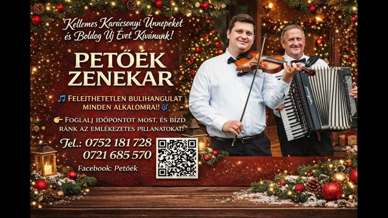 Harangszol a kisfaludban Petoek Karacsony fekvo 2025 #karacsony #elomuzsika #petoekzenekar