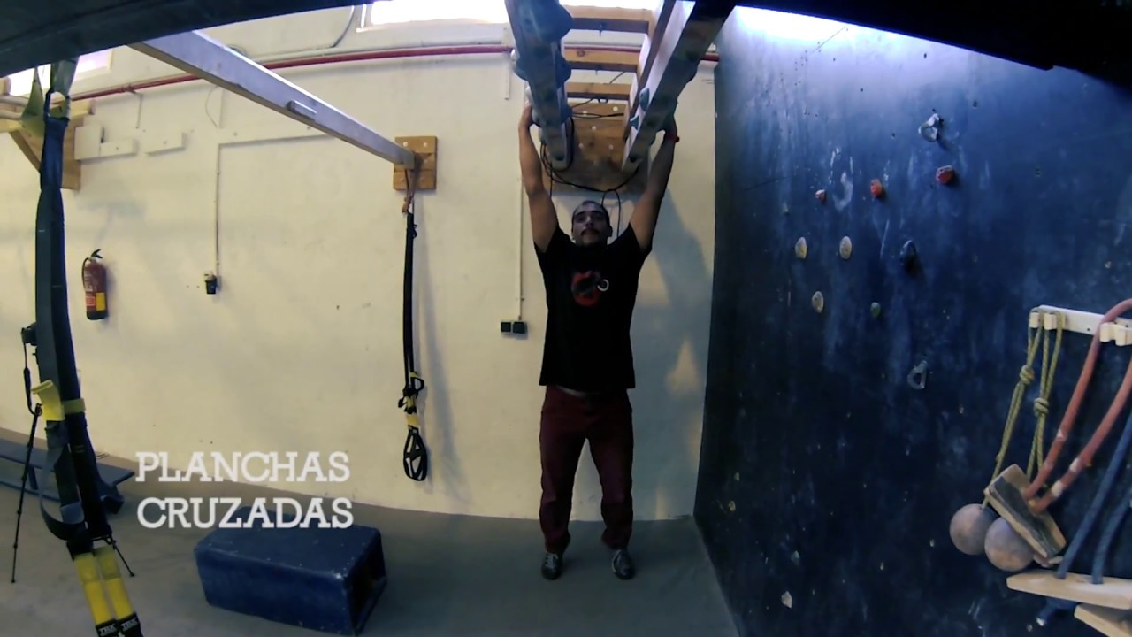 Entrenamiento escalada. Planchas cruzadas. The Climb