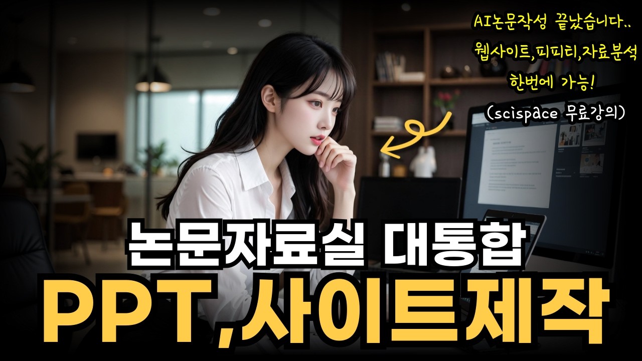 AI로 논문작성끝~! 기존 논문자료 + 내자료 대통합시키는법!(무료강의)