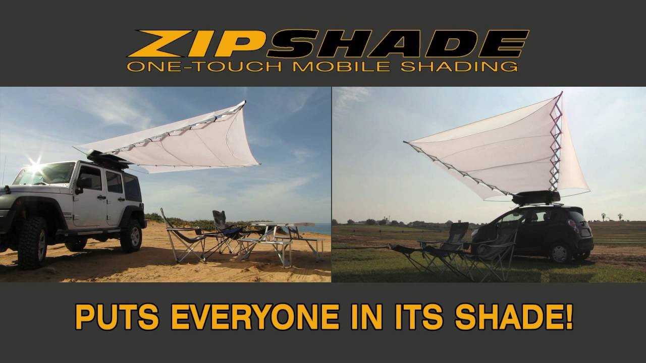 Zipshade - the ultimate one-touch mobile awning device