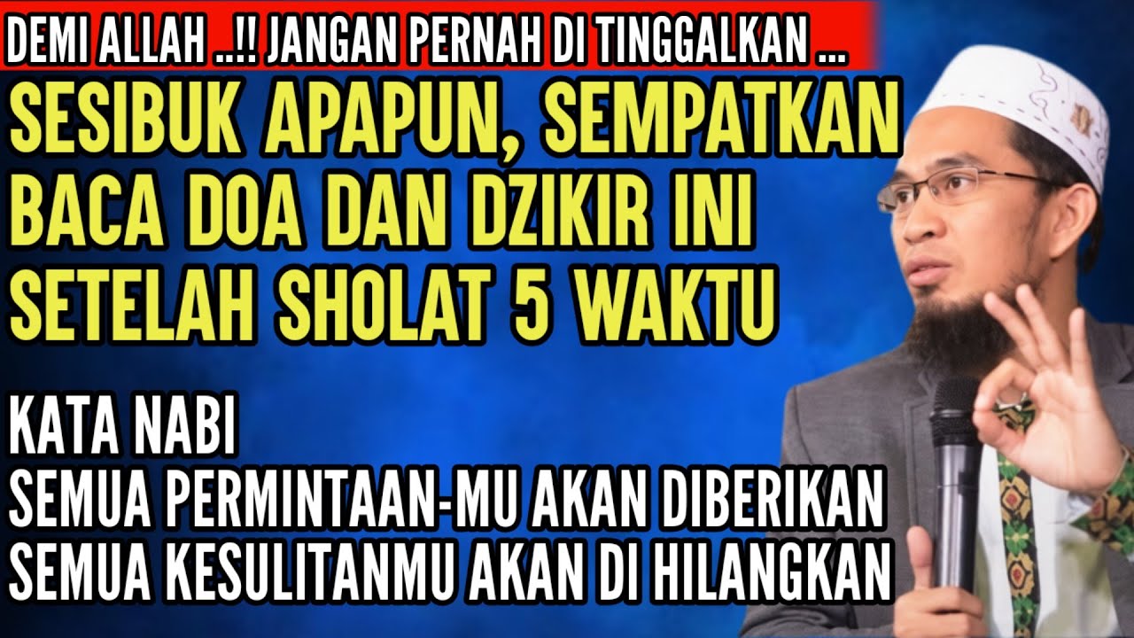 CATAT ‼️RAHASIA DALAM BERDOA AGAR TEMBUS KE LANGIT | BACA SETELAH SHOLAT 5 WAKTU USTADZ ADI HIDAYAT