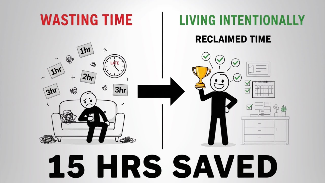 How to Stop Wasting Time on Useless Things (3 Simple Principles)