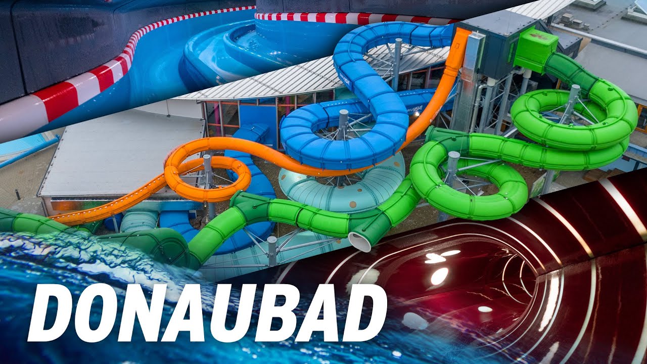 New Water Slide Complex in Germany: Donaubad Ulm - All Slides 2023