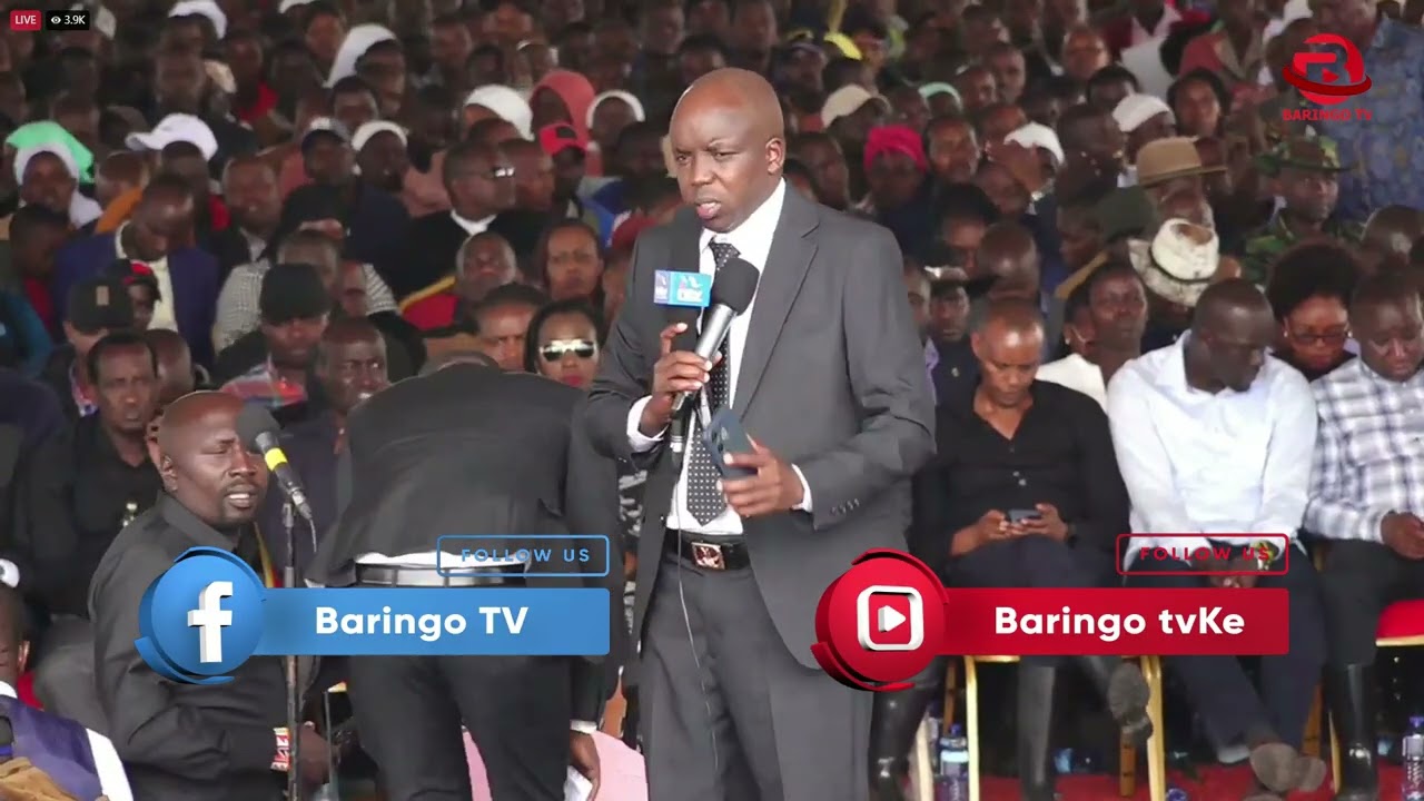 Memorial Service disrupted as Nandi Hills MP Alfred Keter arrive for the burial in Emurua Dikir