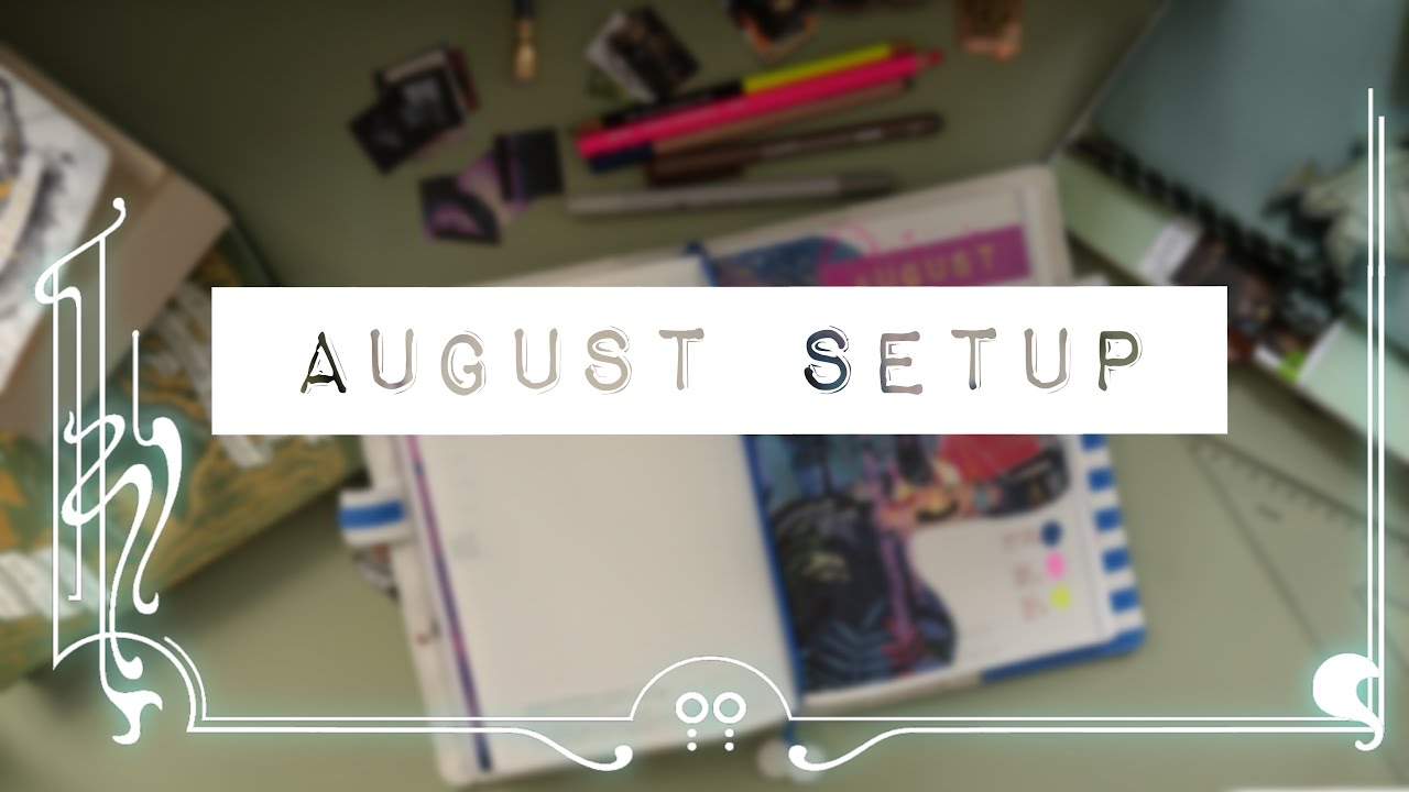 August Setup | Hobonichi Cousin Avec Setup 2025