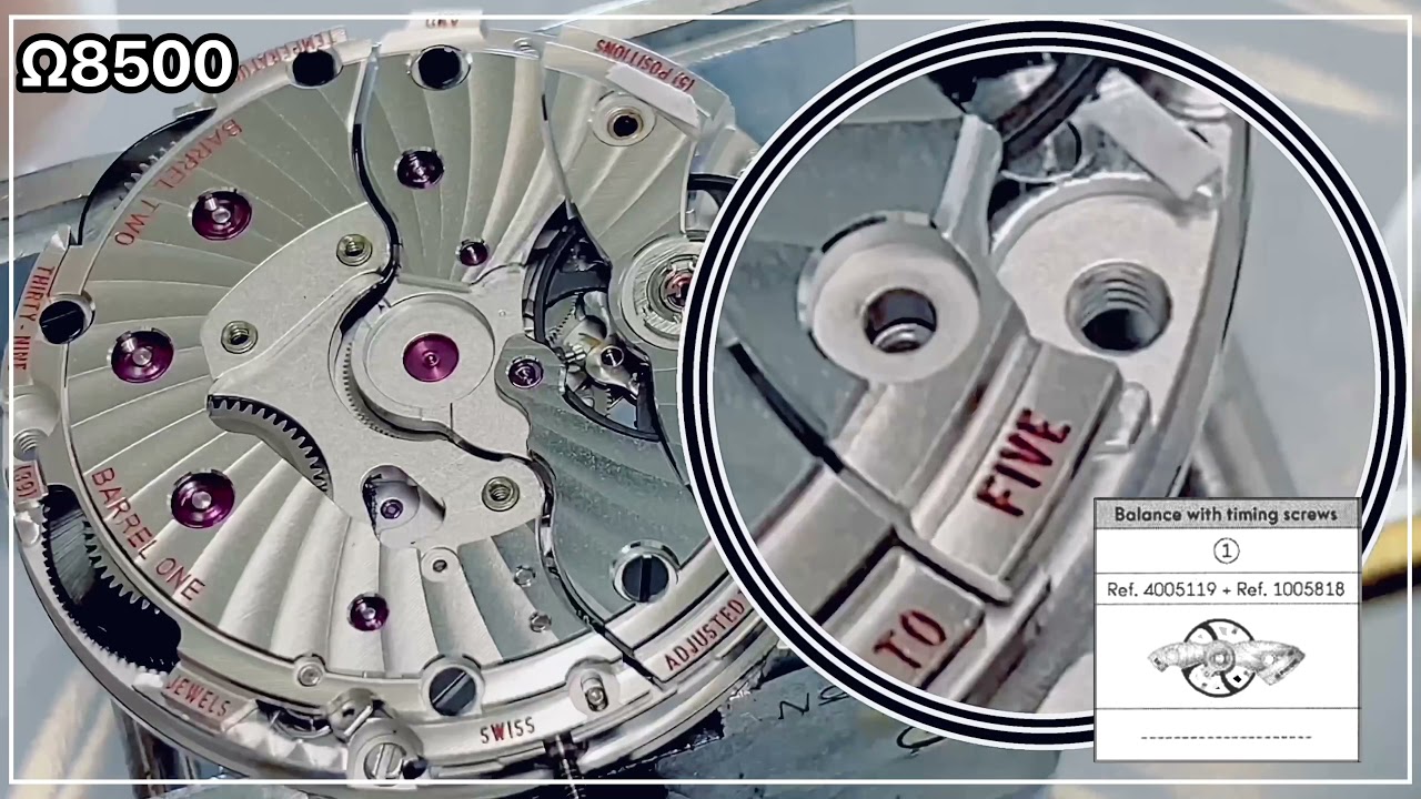 Omega Co-Axial Cal.8500 Disassembling Guide オメガ コーアクシャル 分解資料