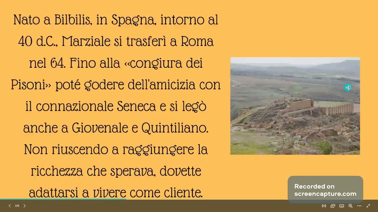 LETTERATURA LATINA: MARZIALE