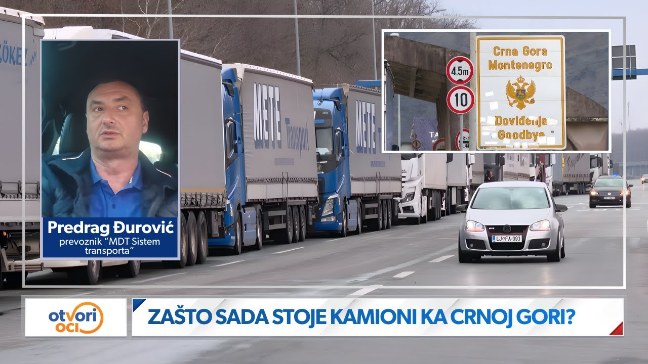 Zašto su srpski prevoznici radikalizovali protest i blokirali prelaze sa Crnom Gorom?