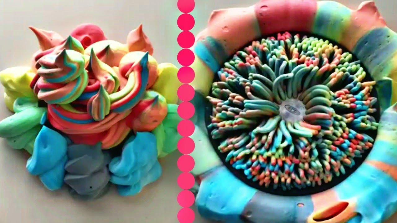 Shaving Foam Pressing and Piping-Satisfying ASMR Video