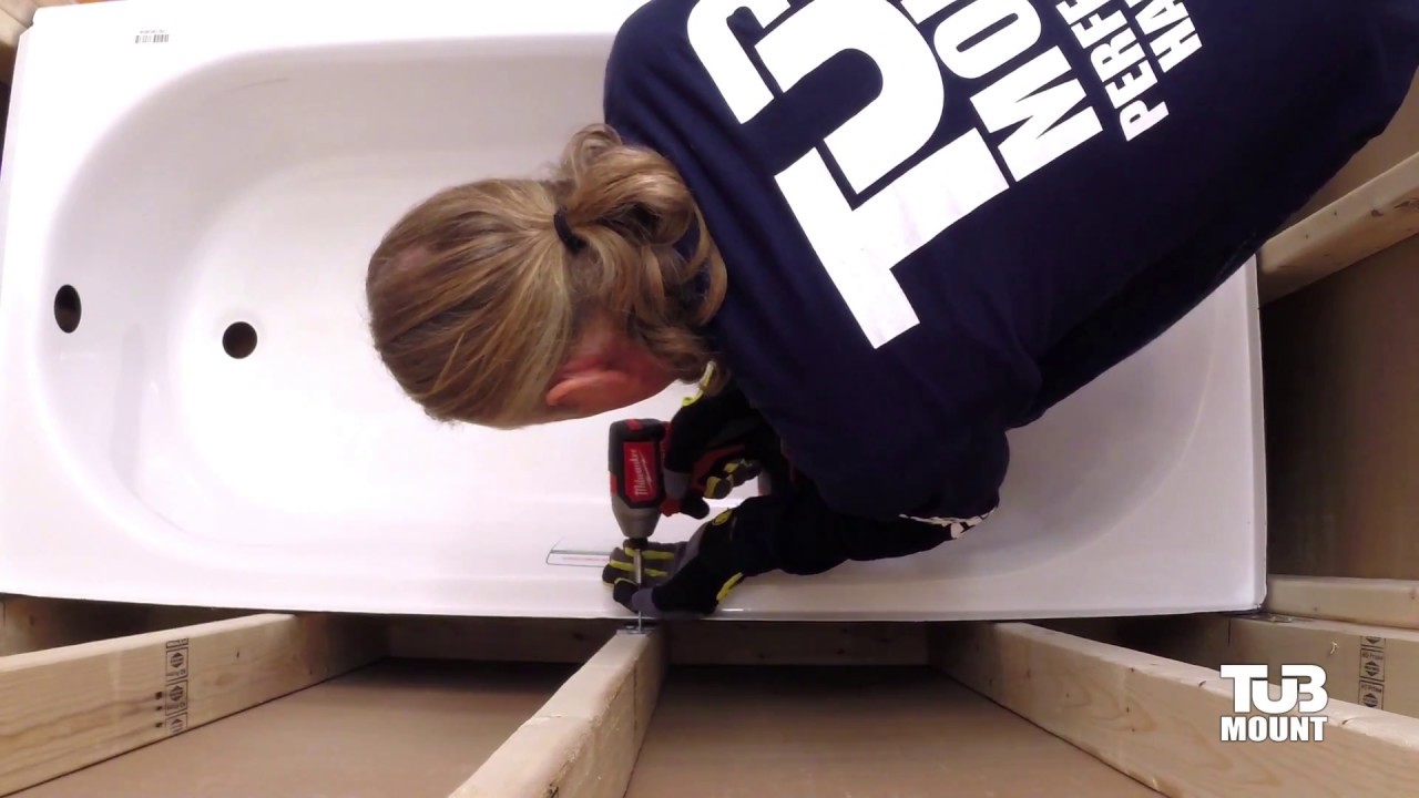 How to install an alcove bathtub. 800-815-2062