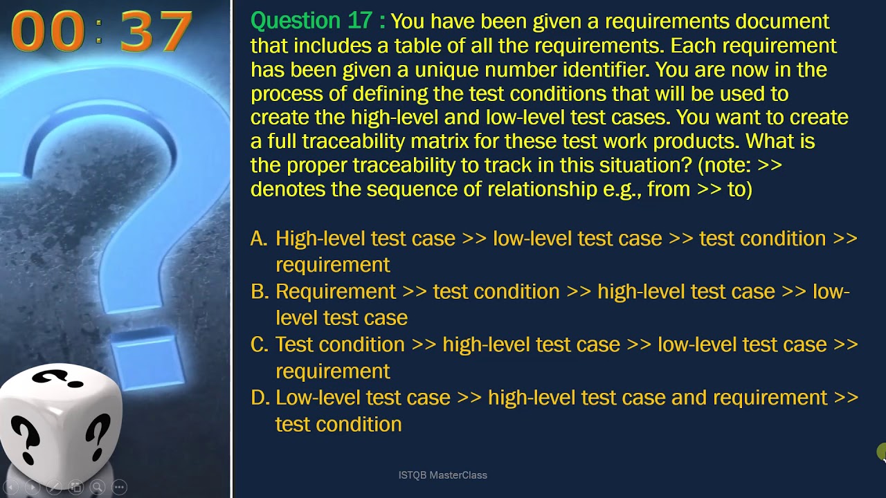 ISTQB - Question 11 TO 20- ISTQB test manager exam question