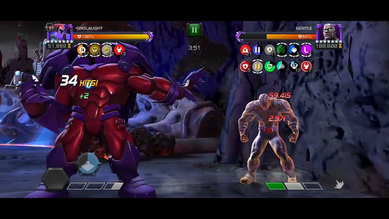AQ Nightmare Raids Gentle boss (left path) - dmg cap with Onslaught