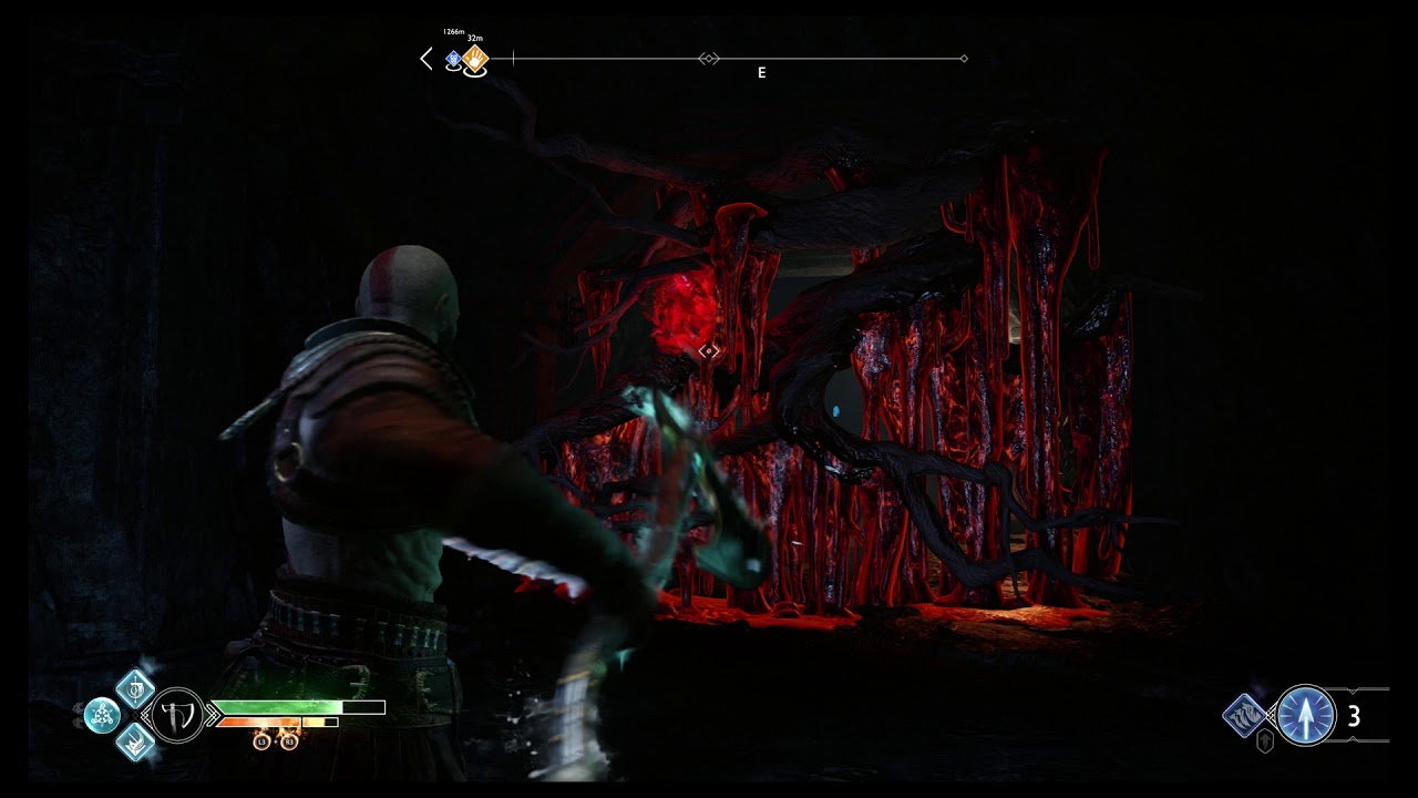 God of War - Inside The Mountain: Light Crystal Stag Room Sandbowl 