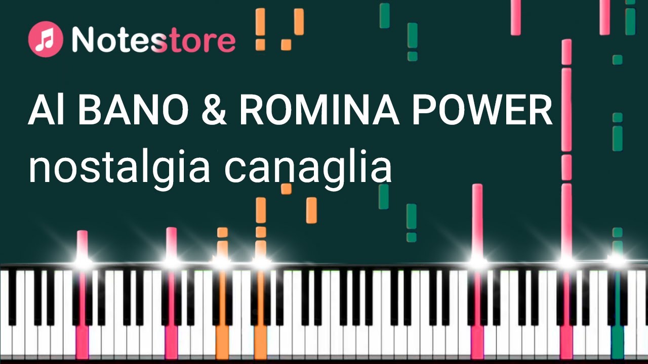 🎼 Ноты Al Bano & Romina Power - Nostalgia Canaglia. Урок на пианино