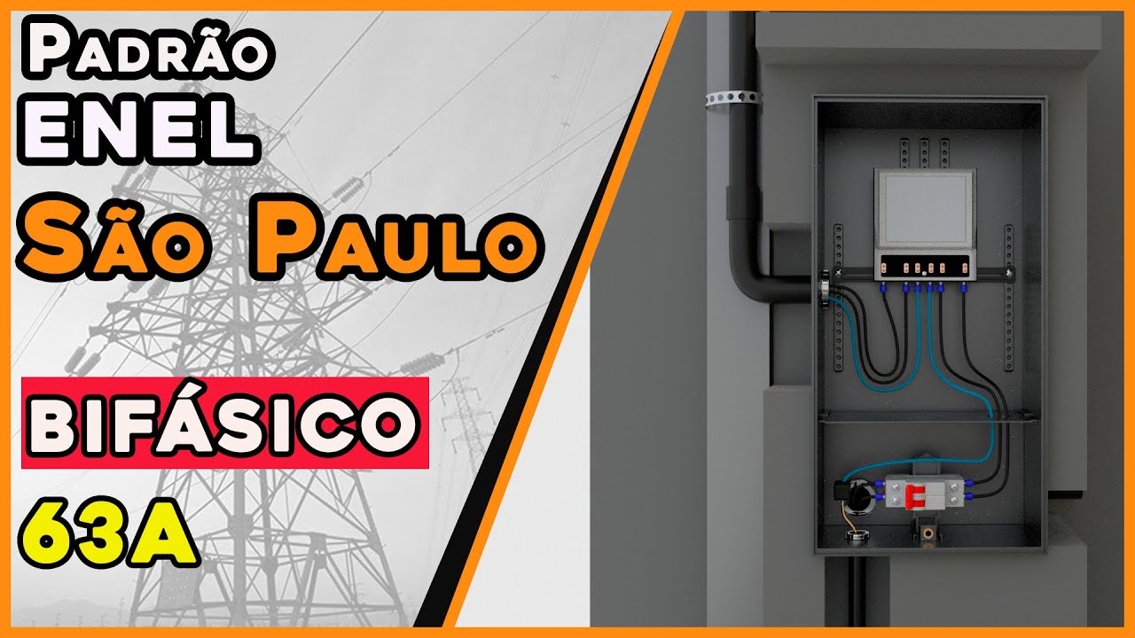 COMO INSTALAR E MONTAR PADR&Atilde;O EM MURO LATERAL BIF&Aacute;SICO ENEL S&Atilde;O PAULO (AES ELETROPAULO)