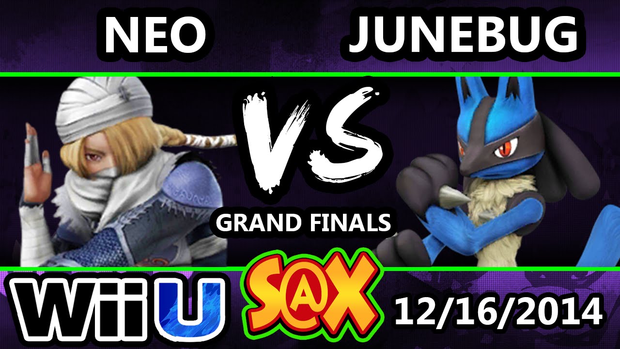 S@X - VGz | Junebug (Lucario) Vs. Neo (Sheik) SSB4 Grand Finals - Smash 4 - Smash Wii U