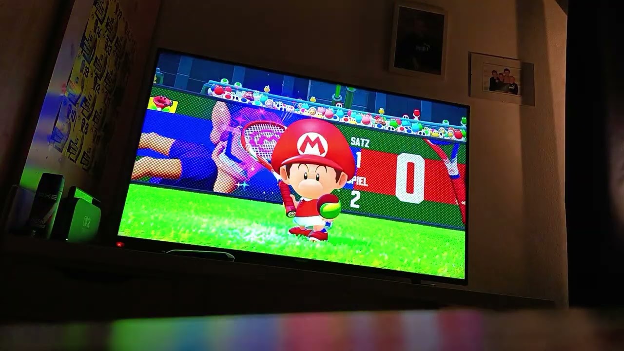 Mario Tennis fever Speedrun double mushroom Cup Waluigi und Wario