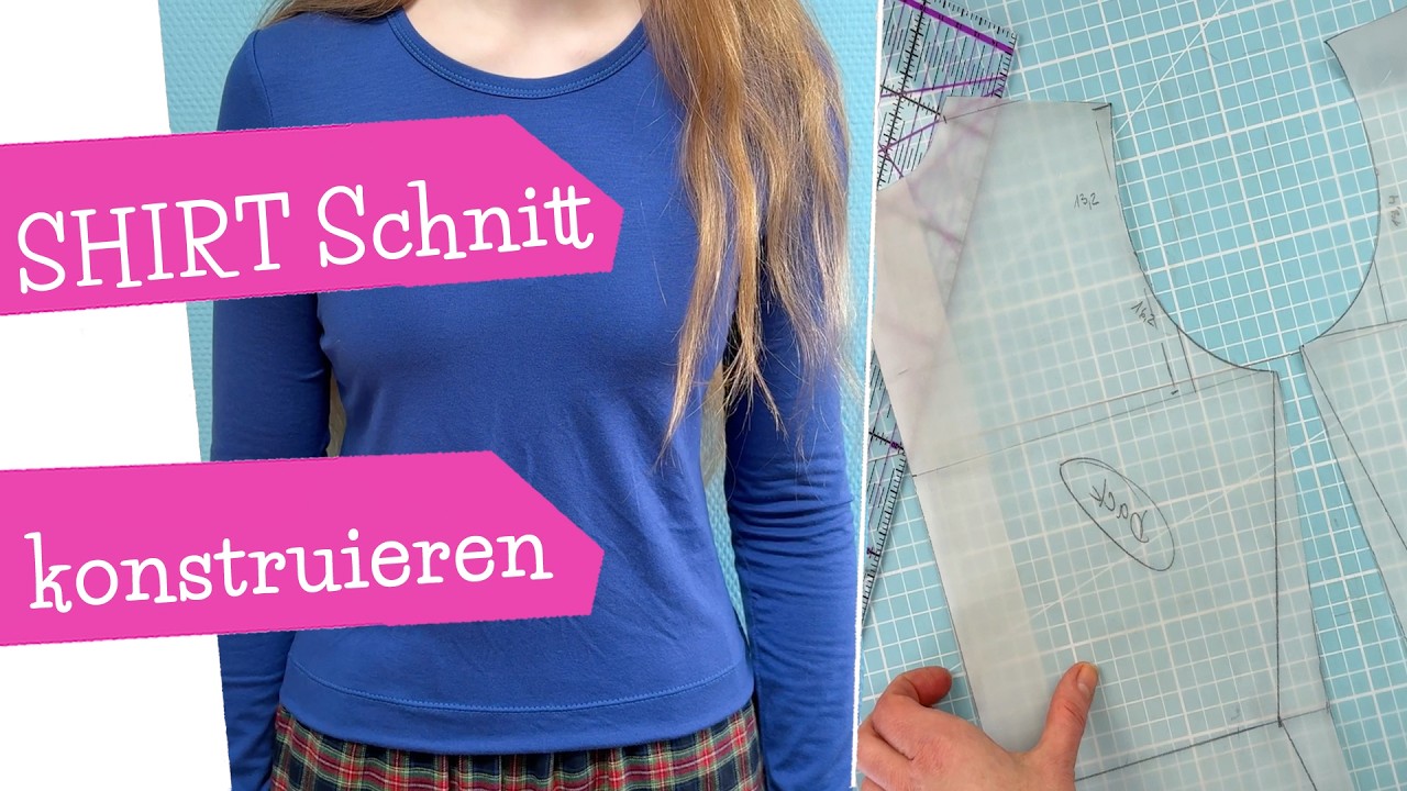 Schnittmuster Shirt konstruieren | Schnittkonstruktion Shirt anhand von Körpermaßen | mommymade