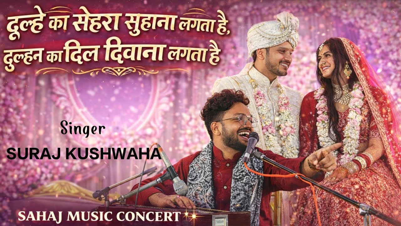 Dulhe Ka Sehra Suhana Lagta Hai | Live stage performance | Suraj Kushwaha | @SahajMusicConcert 