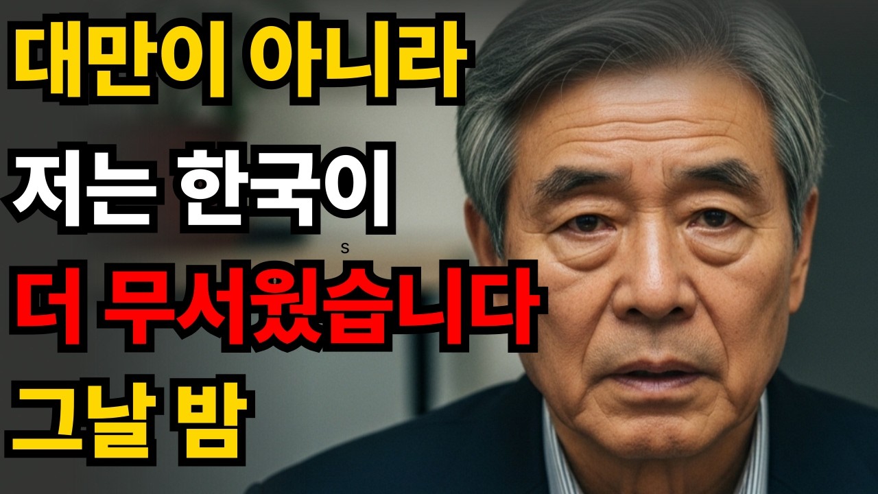 대만침공 시 한국은? 저는 손주 밥상부터 무너질 줄 알았습니다