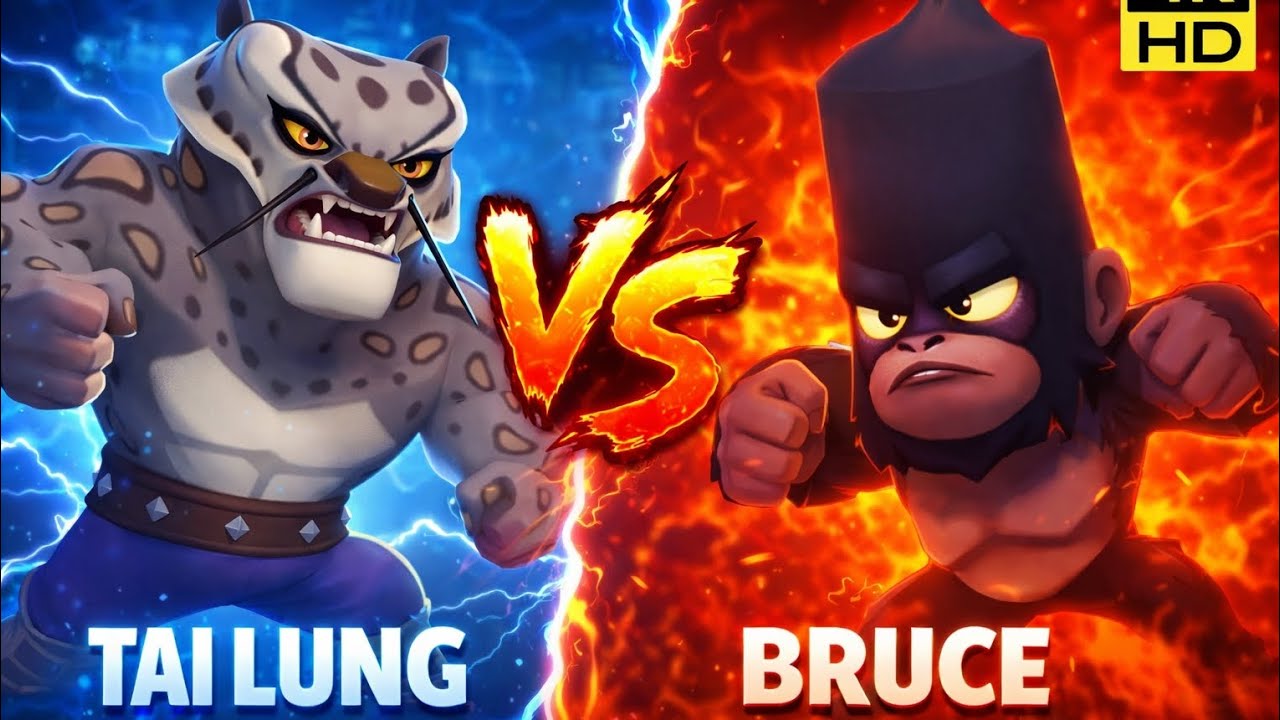 TAI LUNG vs BRUCE 🐆🦍 | Epic Battle in Zooba | Who Will Win? | Zooba Gameplay #zooba #newchracters 