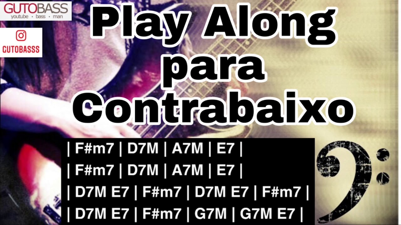 Play Along para Contrabaixo (F#m7) - Bass Backing Track