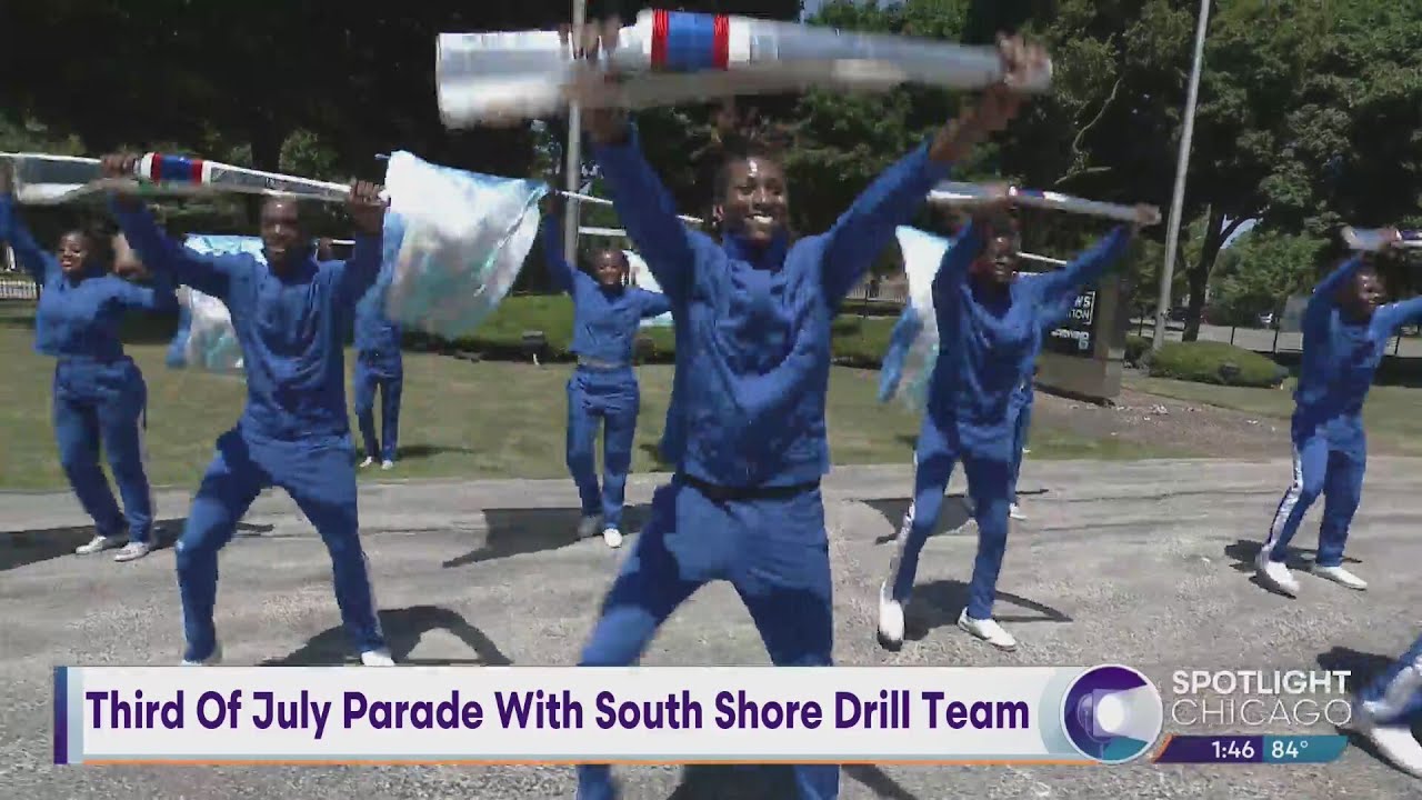 Celebrating Fourth Of July With South Shore Drill Team