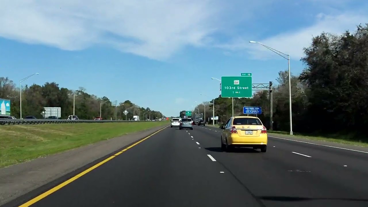Jacksonville Beltway (Interstate 295 Exits 10 to 21) northbound/inner loop