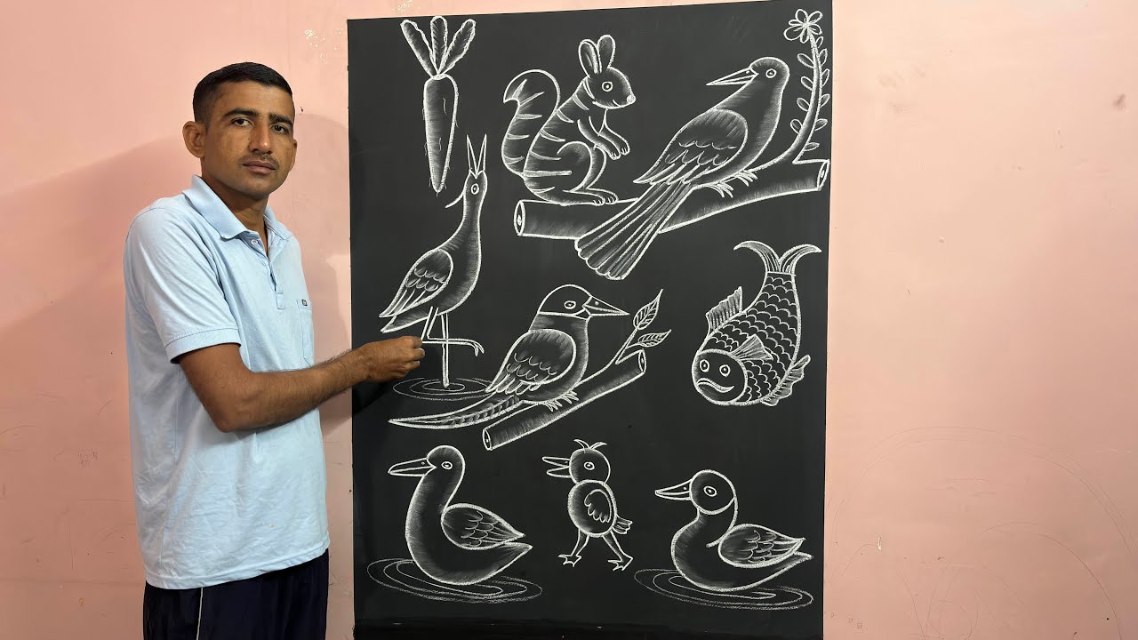 Easy birds drawing || bird artwork ||🤫👌 #art #simpledrawing #birdart #ytvideo 