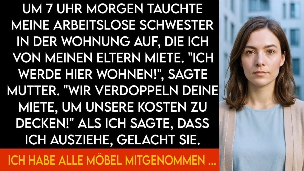 Arbeitslose Schwester zieht einfach bei mir ein – und Mama sagt: 