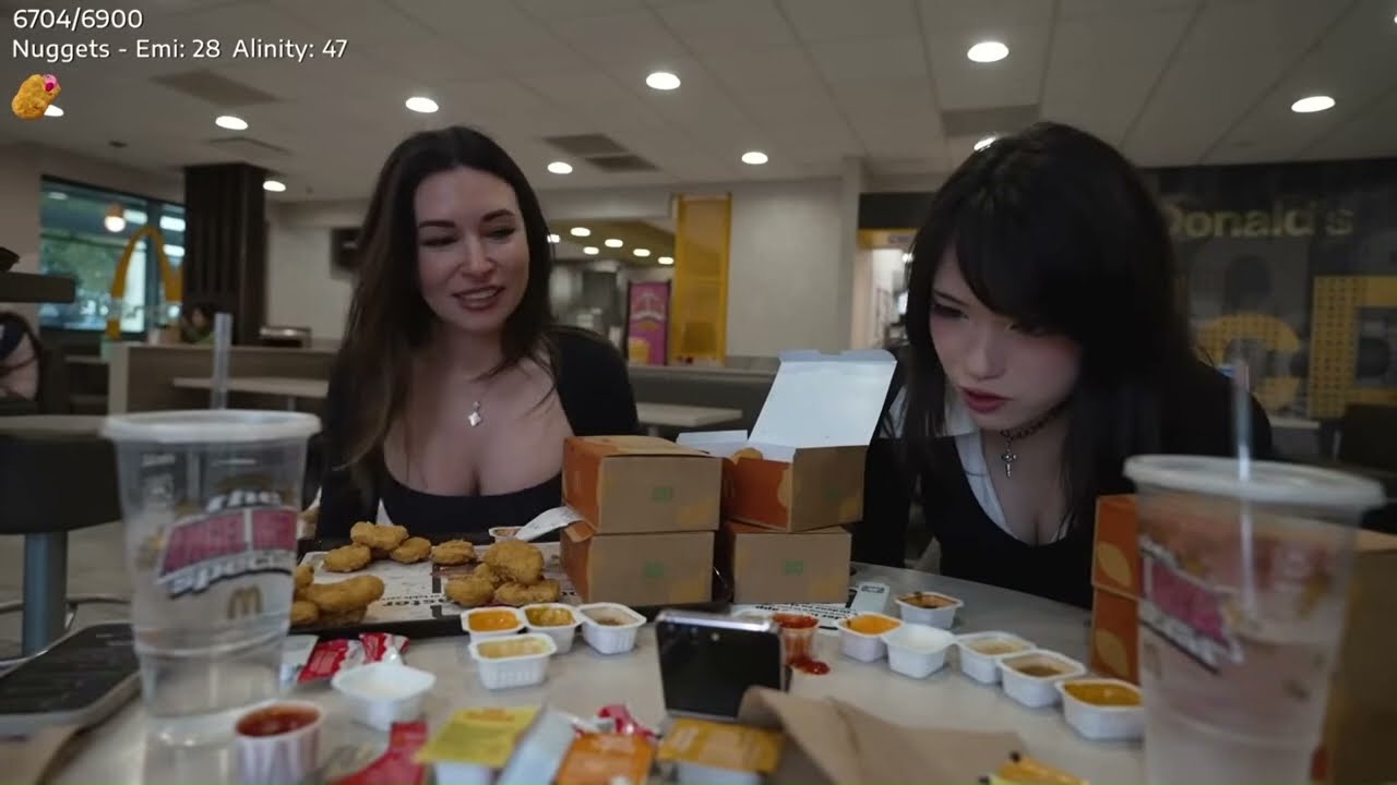 Watch Alinity Burp While Taking on the Nugget Challenge with Emiru!