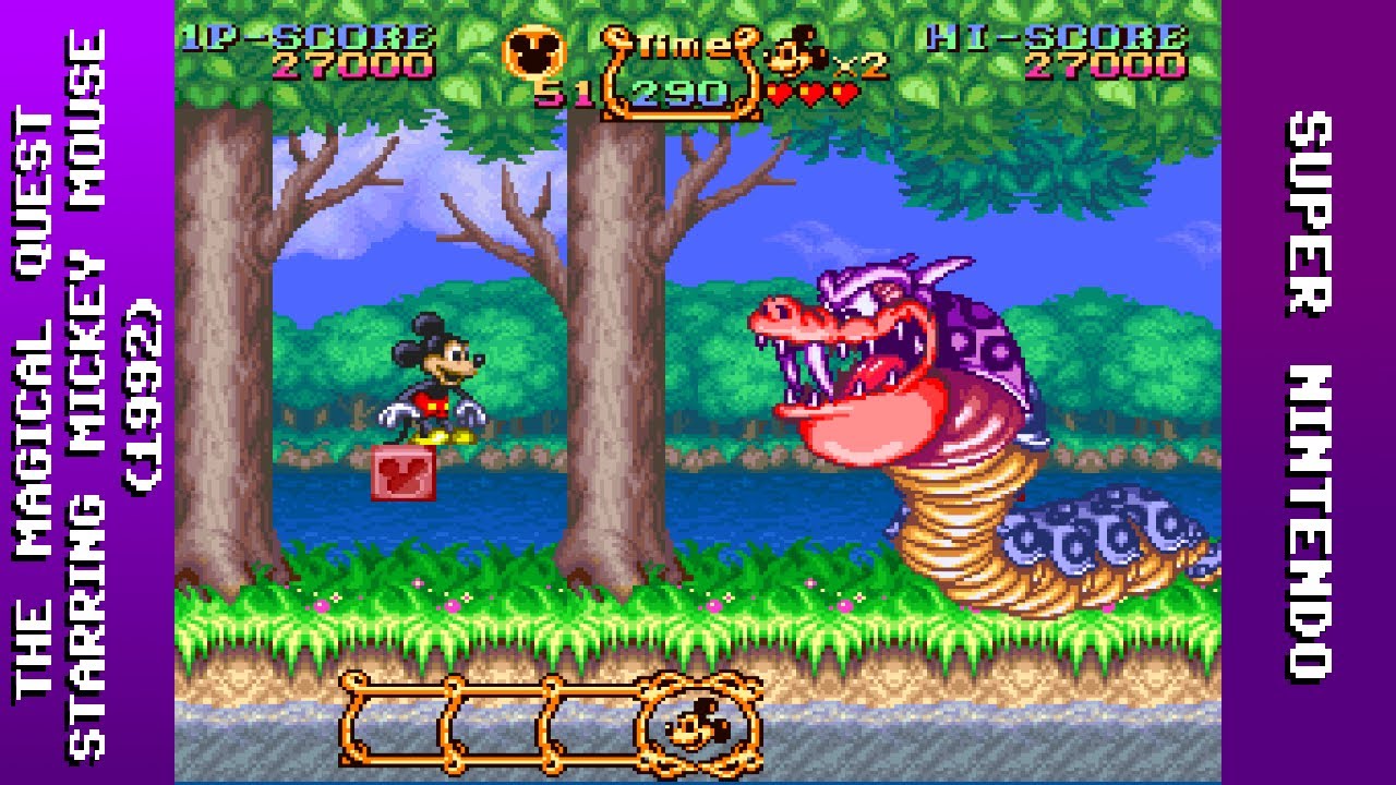 The Magical Quest Starring Mickey Mouse Longplay (SNES) [QHD]