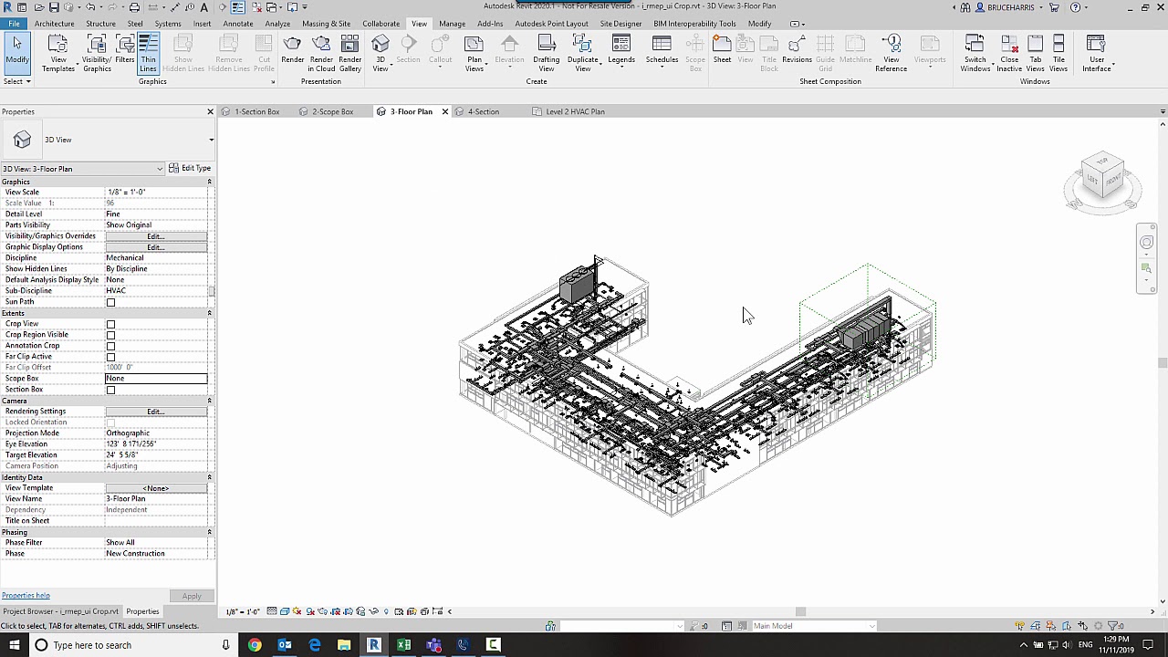 Limiting the scope of a 3D view in Revit