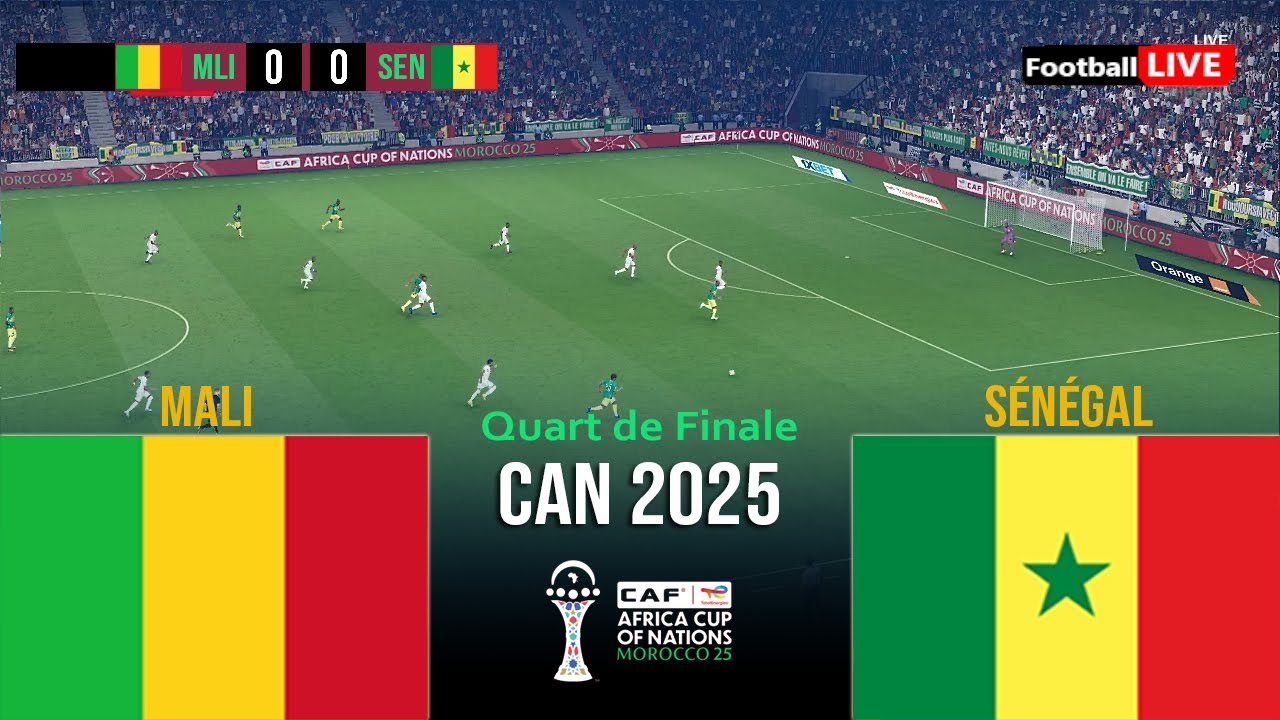 MALI vs S&Eacute;N&Eacute;GAL - Coupe d'Afrique des Nations 2025 Match aujourd'hui | Simulation PES