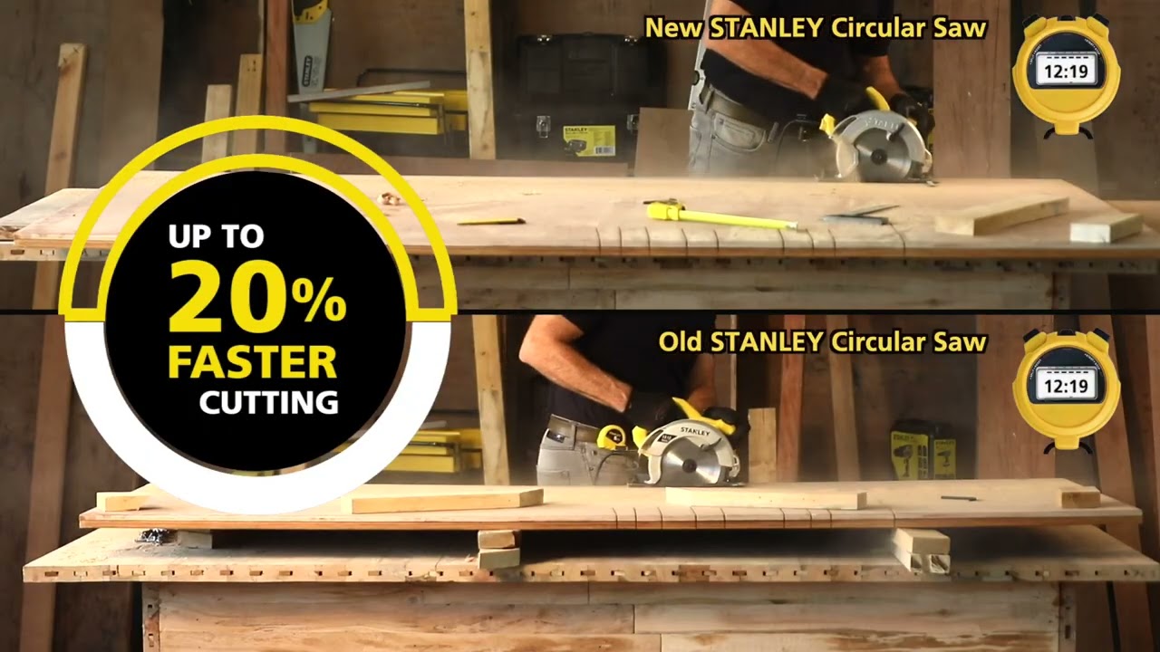 STANLEY Circular Saw 1600w 185mm   SC16
