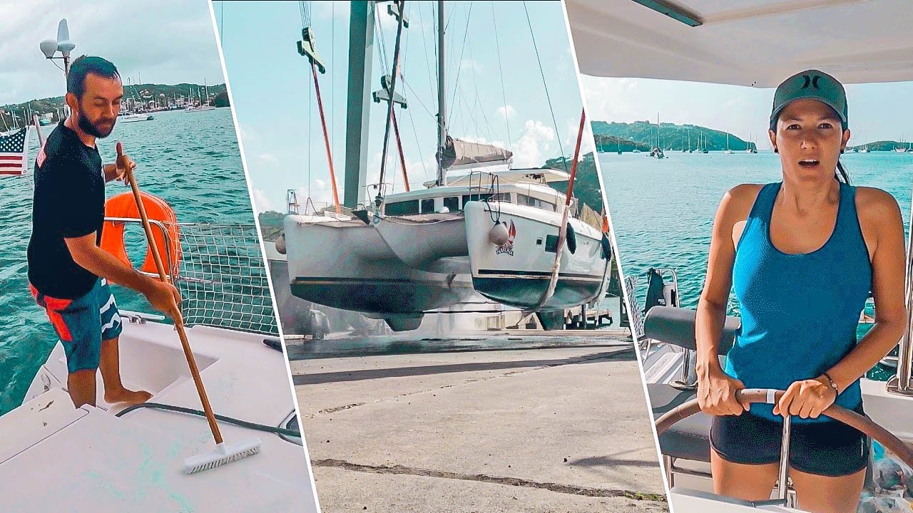 SAILBOAT WORK AND HAUL OUT | Ready For Boat Bottom Paint