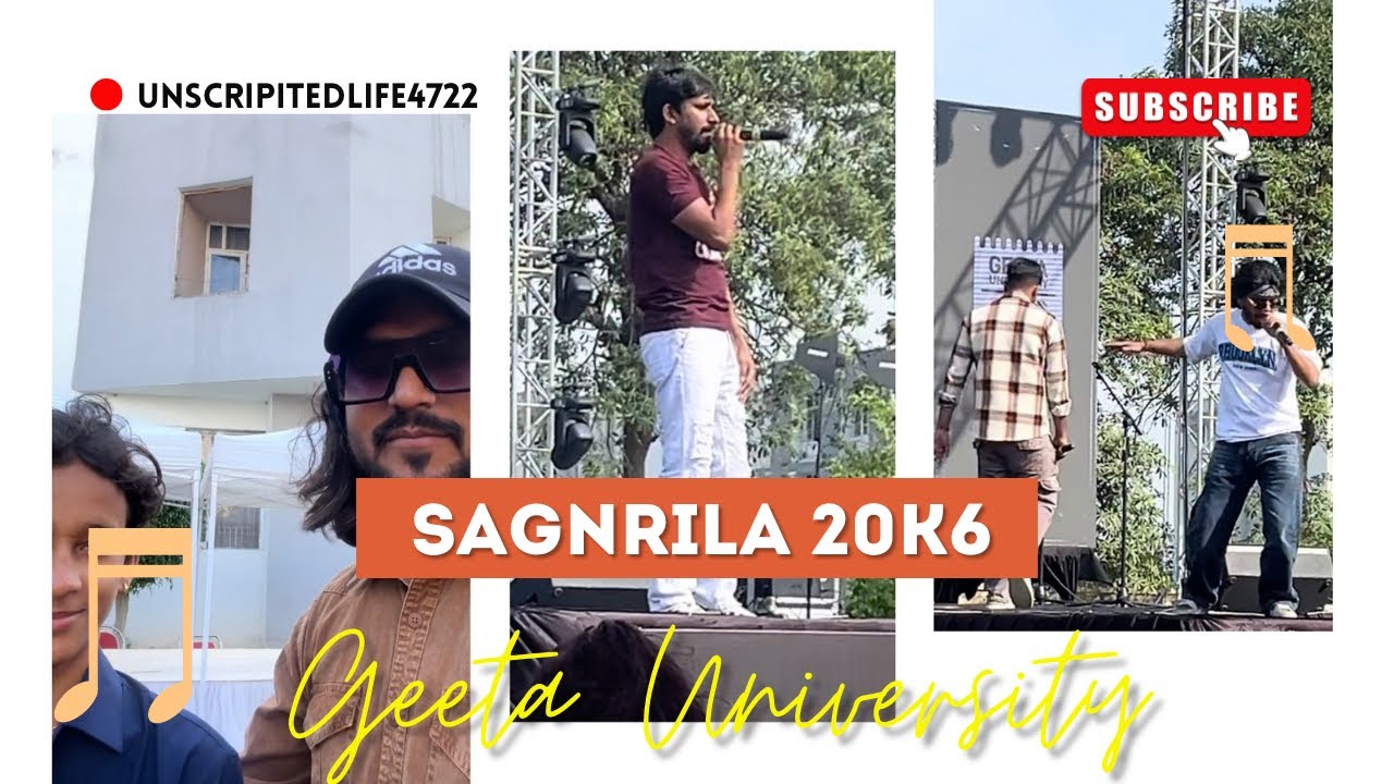 Sangrila 2026 || Geeta University || function singing, dancing, rapping full vlog