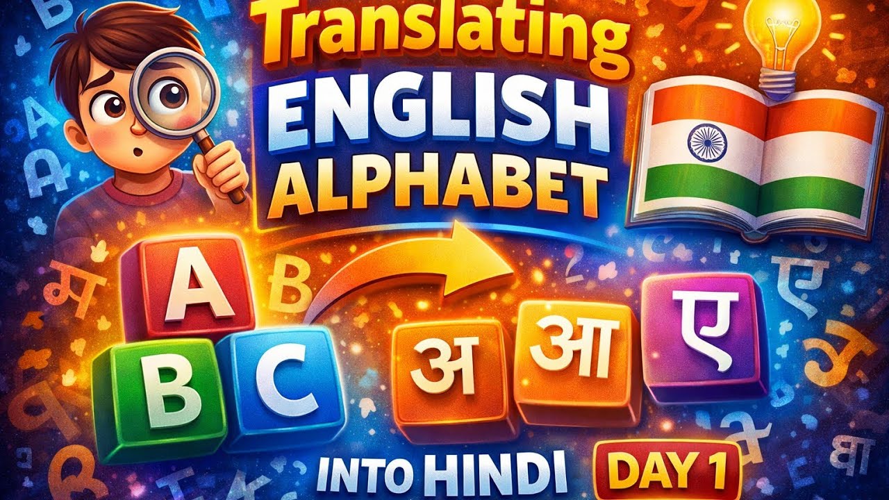 topic-translation of English alphabet in Hindi(अंग्रेजी अक्षरों का हिंदी में उच्चारण) #english 